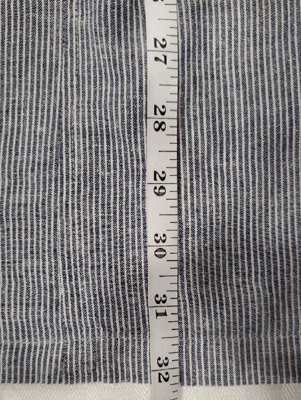 Casual Short-Sleeve Shift Dress in Light Blue and White Stripes Size PS. - Picture 11 of 14